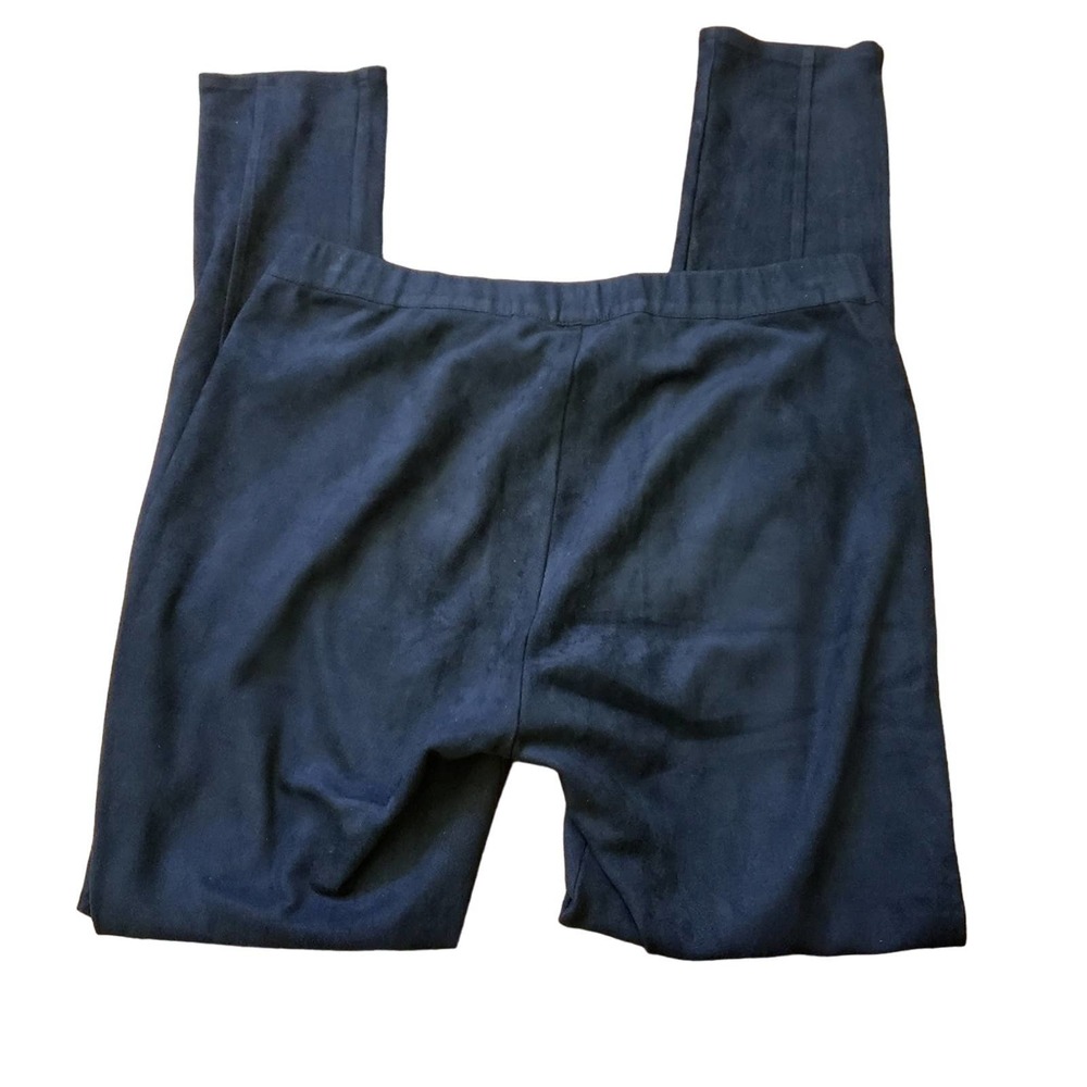 ASTARS Faux suede blue leggings size medium - Picture 4 of 4